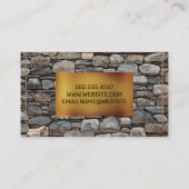thuisreparatie | stenen muur | makelaar in onroere visitekaartje (Achterkant)