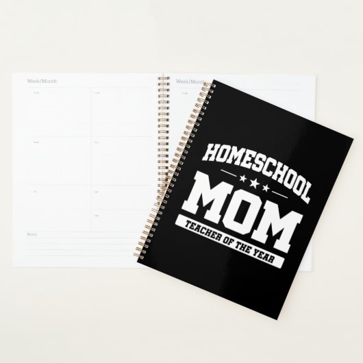 Thuisschool Leraar van het Jaar Thuisschool Moeder Planner (Display)