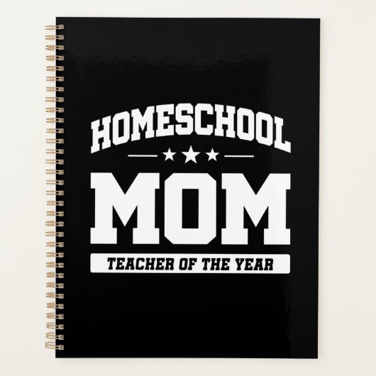 Thuisschool Leraar van het Jaar Thuisschool Moeder Planner (Voorkant)