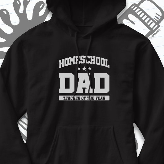 Thuisschool Leraar van het Jaar Thuisschool Papa Hoodie