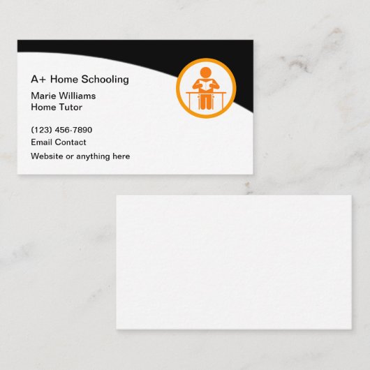 Thuisschoolleraar Visitekaartje (Voorkant / Achterkant)