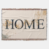 Thuisscript waterverf goudfolie Throw Blanket Deken (Voorkant)