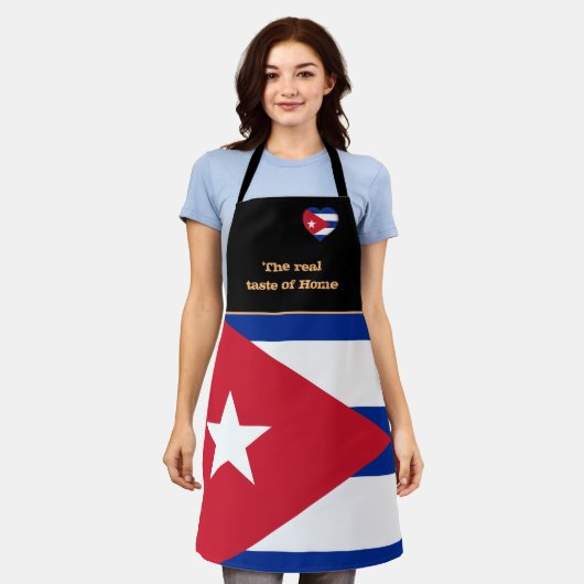 Thuissmaak, Cubaanse vlag, Cuba/Koking Apron Schort (Gedragen)