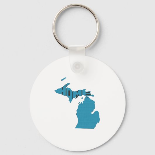 Thuisstaat Michigan Sleutelhanger (Voorkant)