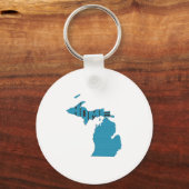 Thuisstaat Michigan Sleutelhanger (Voorkant)