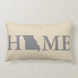 Thuisstaat Missouri Gray & Cream Kussen
