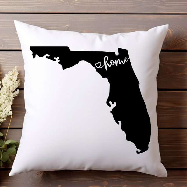 Thuisstaat Omtrek Hart Florida  Kussen (Creator heeft geüpload)