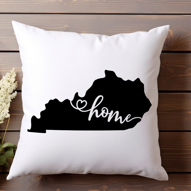 Thuisstaat Omtrek Hart Kentucky  Kussen (Creator heeft geüpload)