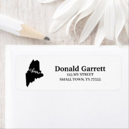 Thuisstaat - Overzicht van het hart - maïsadres Etiket