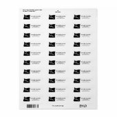 Thuisstaat - Overzicht van het hart Oregon Adres Etiket (Full Sheet)