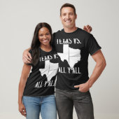 Thuisstaat Texas Pride Texas Vs All Y T-shirt (Unisex)