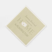 Thuisstaat West Washington personlaize party Servet (Hoek)