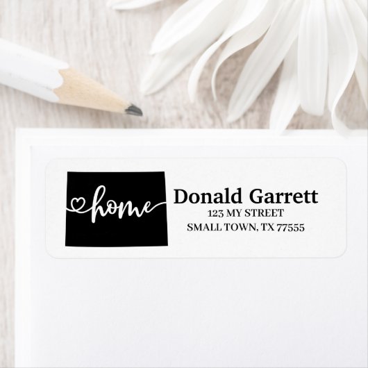 Thuisstaatoverzicht Harart Colorado Adres Etiket (Insitu)