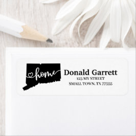 Thuisstaatoverzicht - Heart Connecticut Adres Etiket