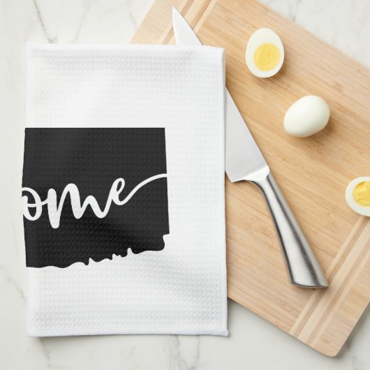 Thuisstaatoverzicht Heart Connecticut Kitchen Towe Theedoek (Quarter Fold)