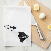 Thuisstaatoverzicht Heart Hawaii Theedoek (Quarter Fold)