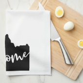 Thuisstaatoverzicht Heart Idaho Theedoek (Quarter Fold)