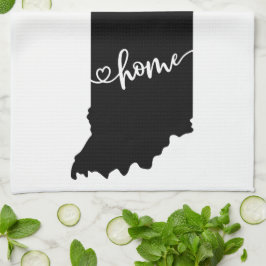 Thuisstaatoverzicht Heart Indiana Kitchen Towel Theedoek
