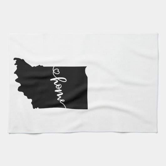 Thuisstaatoverzicht Heart Indiana Kitchen Towel Theedoek (Horizontaal)