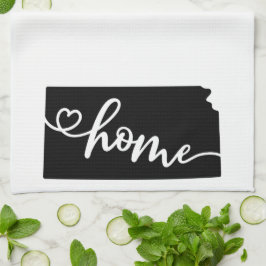 Thuisstaatoverzicht Heart Kansas Kitchen Towel Theedoek