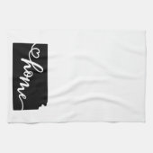 Thuisstaatoverzicht Heart Kansas Kitchen Towel Theedoek (Horizontaal)