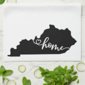 Thuisstaatoverzicht Heart Kentucky Kitchen Towel Theedoek (Gevouwen)