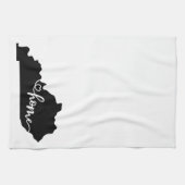 Thuisstaatoverzicht Heart Kentucky Kitchen Towel Theedoek (Horizontaal)