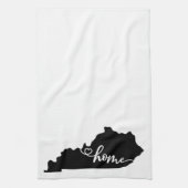 Thuisstaatoverzicht Heart Kentucky Kitchen Towel Theedoek (Verticaal)