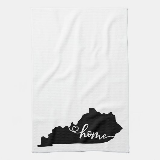 Thuisstaatoverzicht Heart Kentucky Kitchen Towel Theedoek (Verticaal)