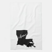 Thuisstaatoverzicht Heart Louisiana Kitchen Towel Theedoek (Verticaal)