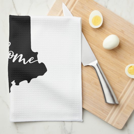 Thuisstaatoverzicht Heart Maine Kitchen Towel Theedoek (Quarter Fold)