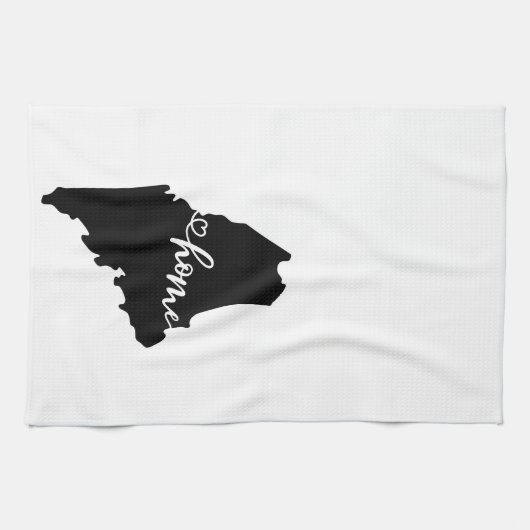 Thuisstaatoverzicht Heart Maine Kitchen Towel Theedoek (Horizontaal)