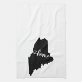 Thuisstaatoverzicht Heart Maine Kitchen Towel Theedoek (Verticaal)