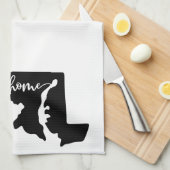 Thuisstaatoverzicht Heart Maryland Kitchen Towel Theedoek (Quarter Fold)