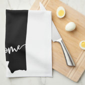 Thuisstaatoverzicht Heart Mississippi Kitchen Towe Theedoek (Quarter Fold)