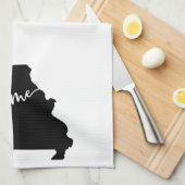 Thuisstaatoverzicht Heart Missouri Theedoek (Quarter Fold)