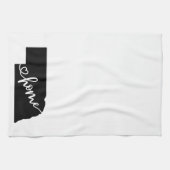 Thuisstaatoverzicht Heart Nebraska Kitchen Towel Theedoek (Horizontaal)