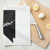 Thuisstaatoverzicht Heart Nevada Theedoek (Quarter Fold)