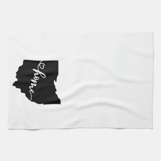 Thuisstaatoverzicht Heart Ohio Theedoek (Horizontaal)