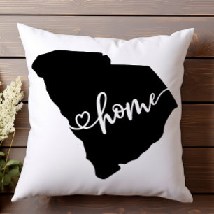 Thuisstaatoverzicht Heart South Carolina Kussen