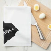 Thuisstaatoverzicht Heart South Carolina Theedoek (Quarter Fold)