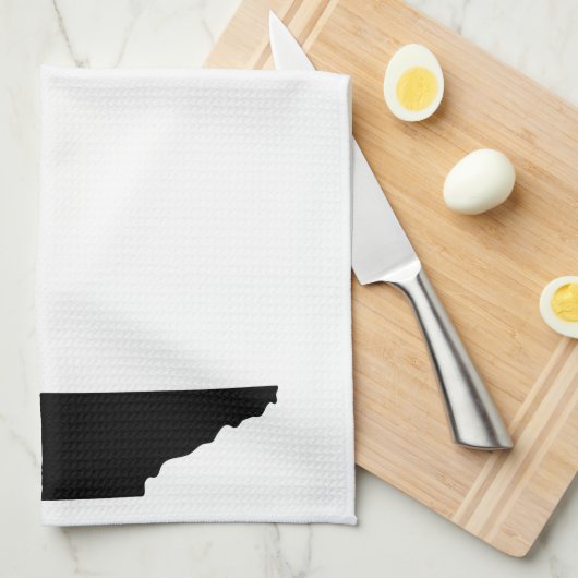 Thuisstaatoverzicht - Heart Tennessee Theedoek (Quarter Fold)