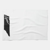 Thuisstaatoverzicht - Heart Tennessee Theedoek (Horizontaal)