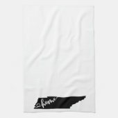 Thuisstaatoverzicht - Heart Tennessee Theedoek (Verticaal)