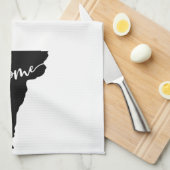 Thuisstaatoverzicht Heart Vermont Theedoek (Quarter Fold)