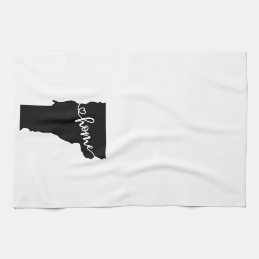 Thuisstaatoverzicht Heart Vermont Theedoek (Horizontaal)