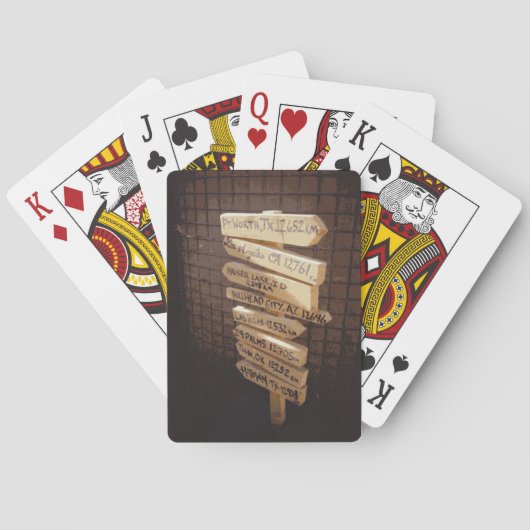 Thuisstad TX 12.908 KM Militaire Poker Deck (Achterkant)