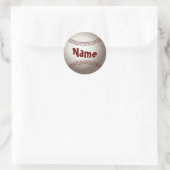 Thuisstartspel Spelteam Coach Sportbal Baseball Ronde Sticker (Tas)