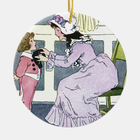 ThuisStropdassen Keramisch Ornament (Voorkant)