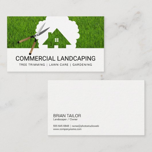 Thuisstructuur Logo | Gras | Schapen Visitekaartje (Voorkant / Achterkant)